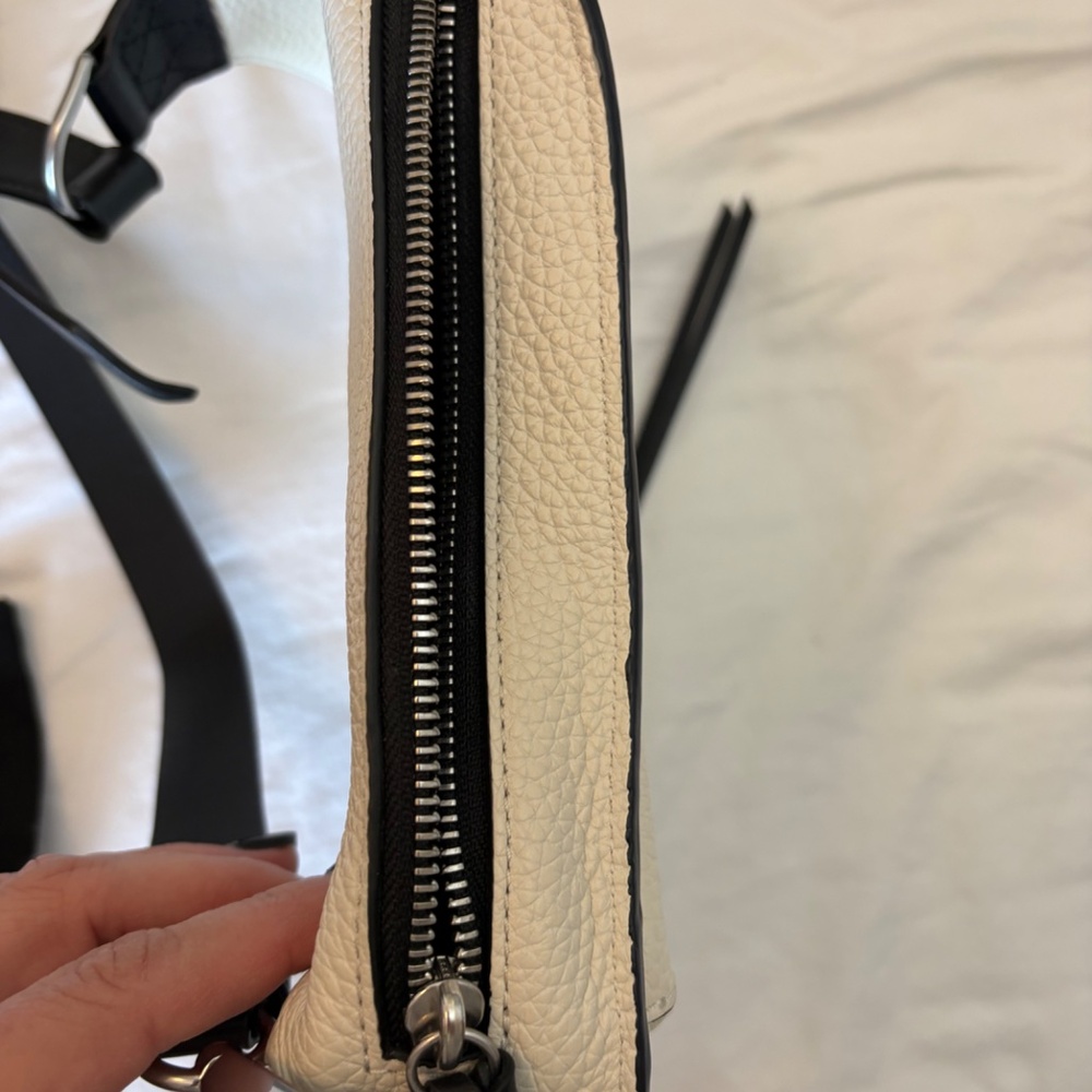 Rag & Bone Elliot Cream/Off White And Black Cross… - image 3